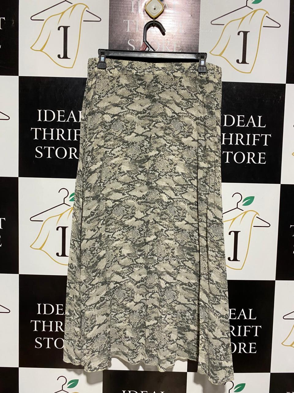 PRIMARK |L| WAIST 30| C6|  NEW WITH TAGS PRIMARK SNAKE PRINT MAXI SKIRT