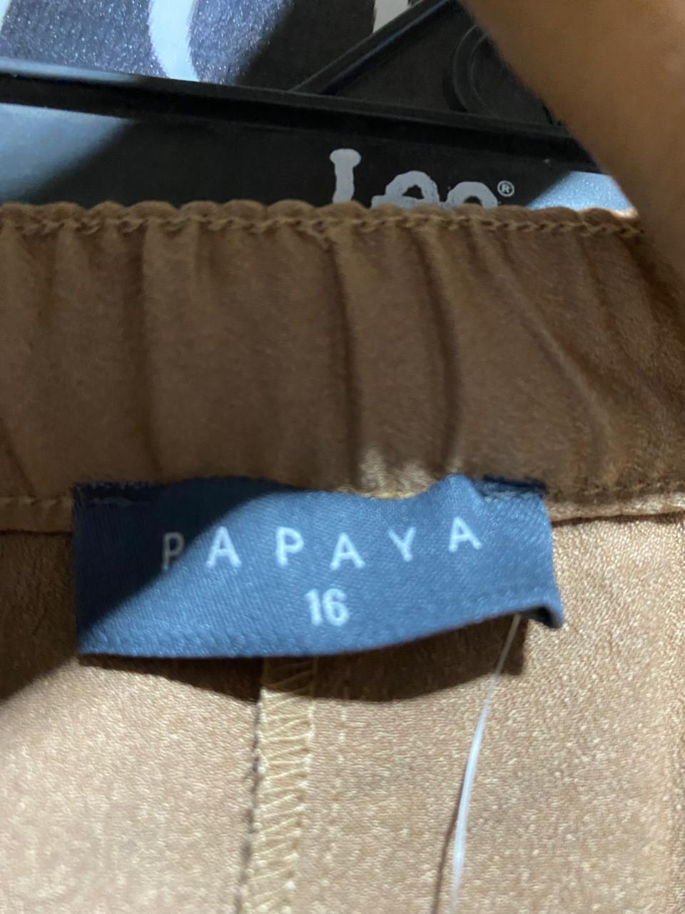 PAPAYA |XL| WAIST 34| C6| ELEGANT CHAMPAGNE GOLD SATIN MAXI SKIRT