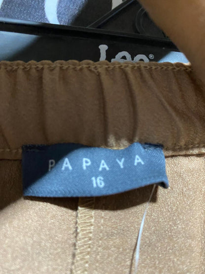 PAPAYA |XL| WAIST 34| C6| ELEGANT CHAMPAGNE GOLD SATIN MAXI SKIRT