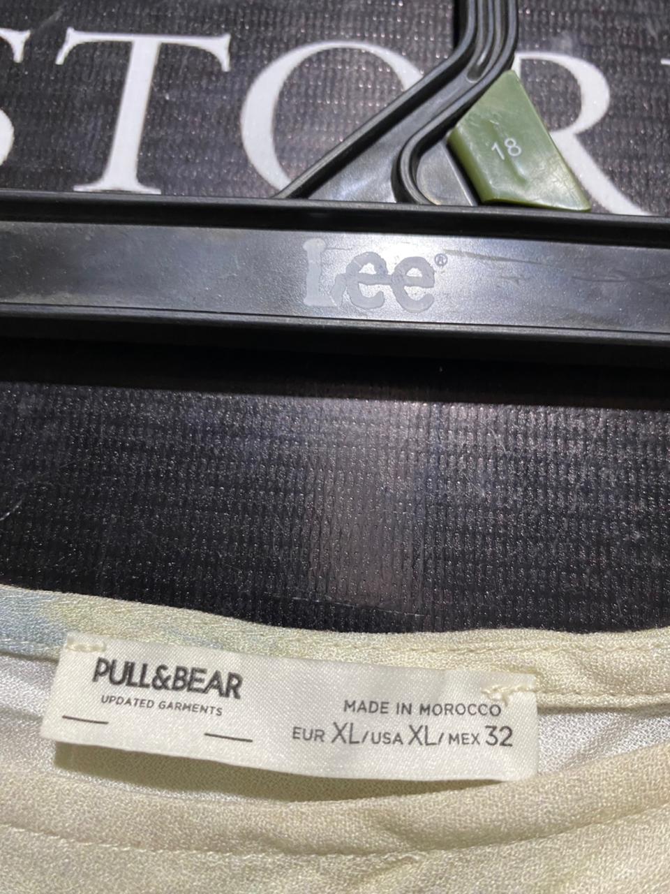 PULL & BEAR |XL| WAIST 34| C6| VINTAGE STYLE TIE-DYE MAXI SKIRT CREAM & GREY