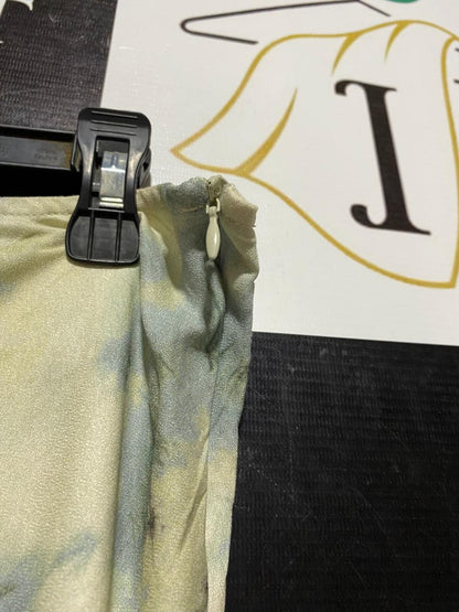 PULL & BEAR |XL| WAIST 34| C6| VINTAGE STYLE TIE-DYE MAXI SKIRT CREAM & GREY