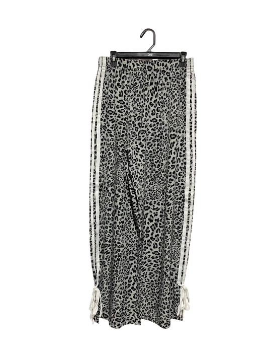 SHEIN |XL| WAIST 30|B12| LEOPARD PRINT TRACK PANTS WITH SIDE STRIPE