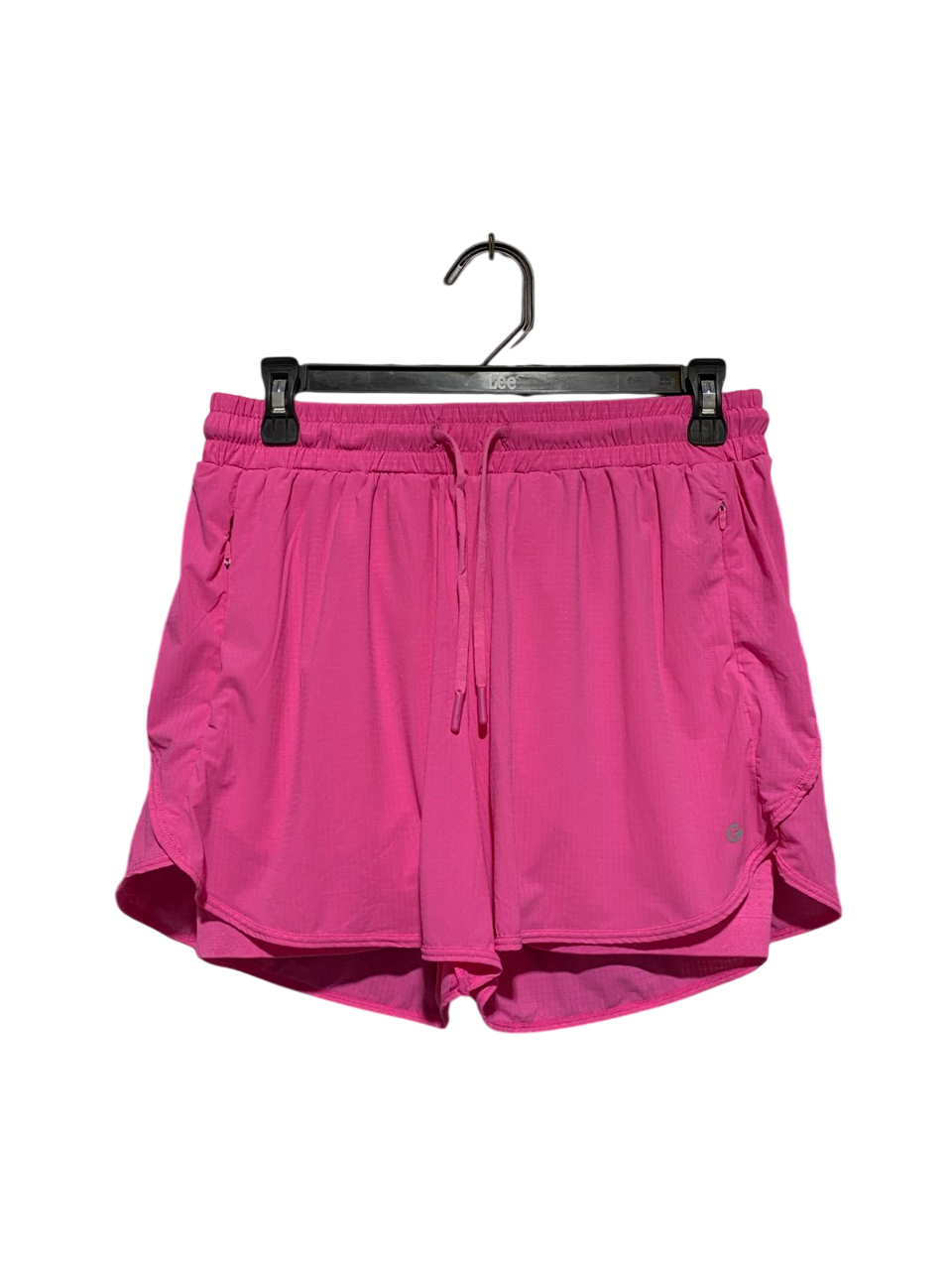 G |M| WAIST 28| HOT PINK DOUBLE-LAYER RUNNING SHORTS