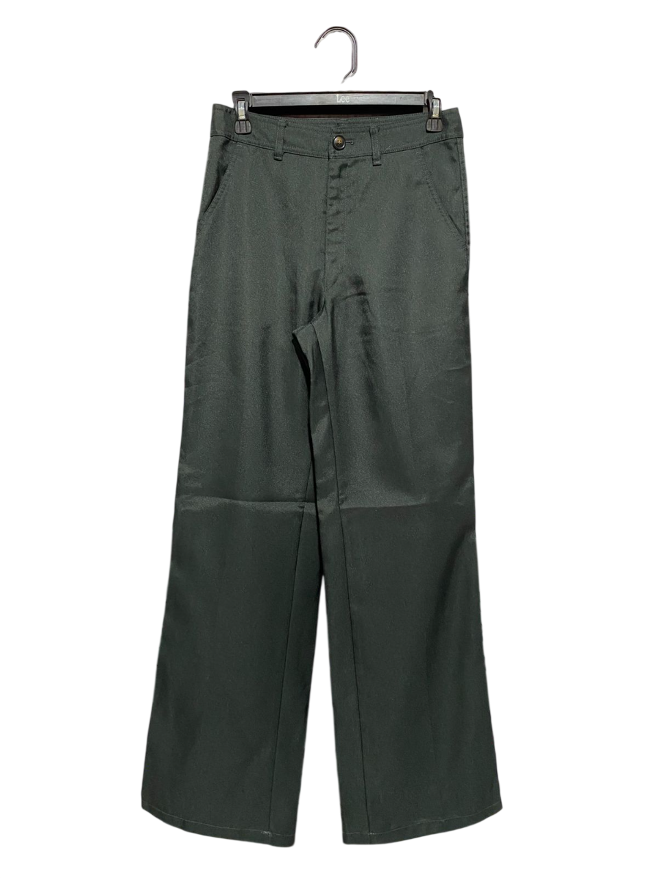 UNIQLO |M| WAIST 28| DARK FOREST GREEN WIDE-LEG TROUSERS
