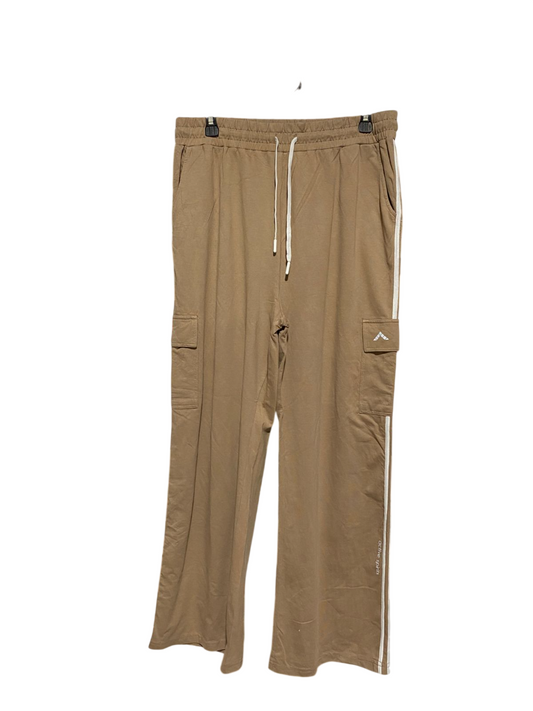 ACTIVE SPIRITS |XL| WAIST 32| HAKI WIDE-LEG CARGO JOGGERS