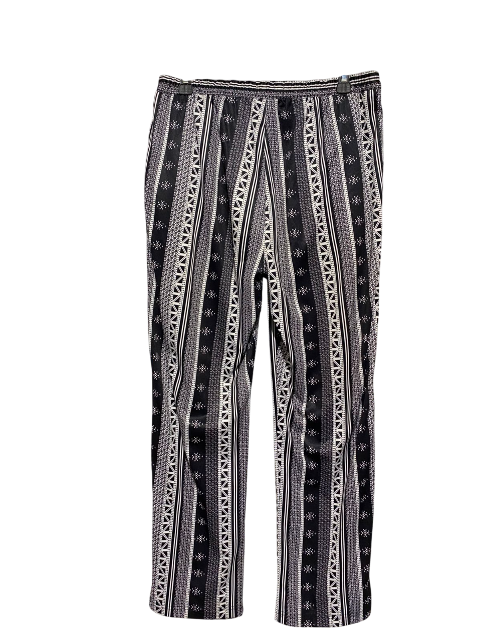 ESTABLISHED |L| WAIST 31| BLACK & WHITE PATTERNED LOUNGEWEAR TROUSER