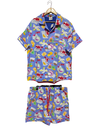 COTTON ON |XL| VIBRANT TROPICAL LOBSTER & COCKATOO MATCHING SET