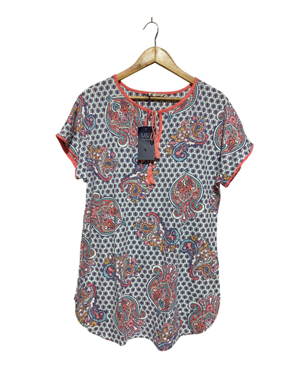 M&S |M| BUST 23| STYLISH AND COMFORTABLE PAISLEY PRINT TOP