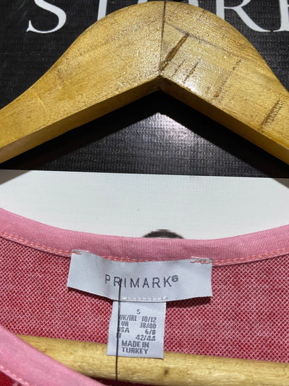 PRIMARK |S| BUST 14| PINK AND RED GINGHAM CHECKERED KNIT CROP TANK TOP