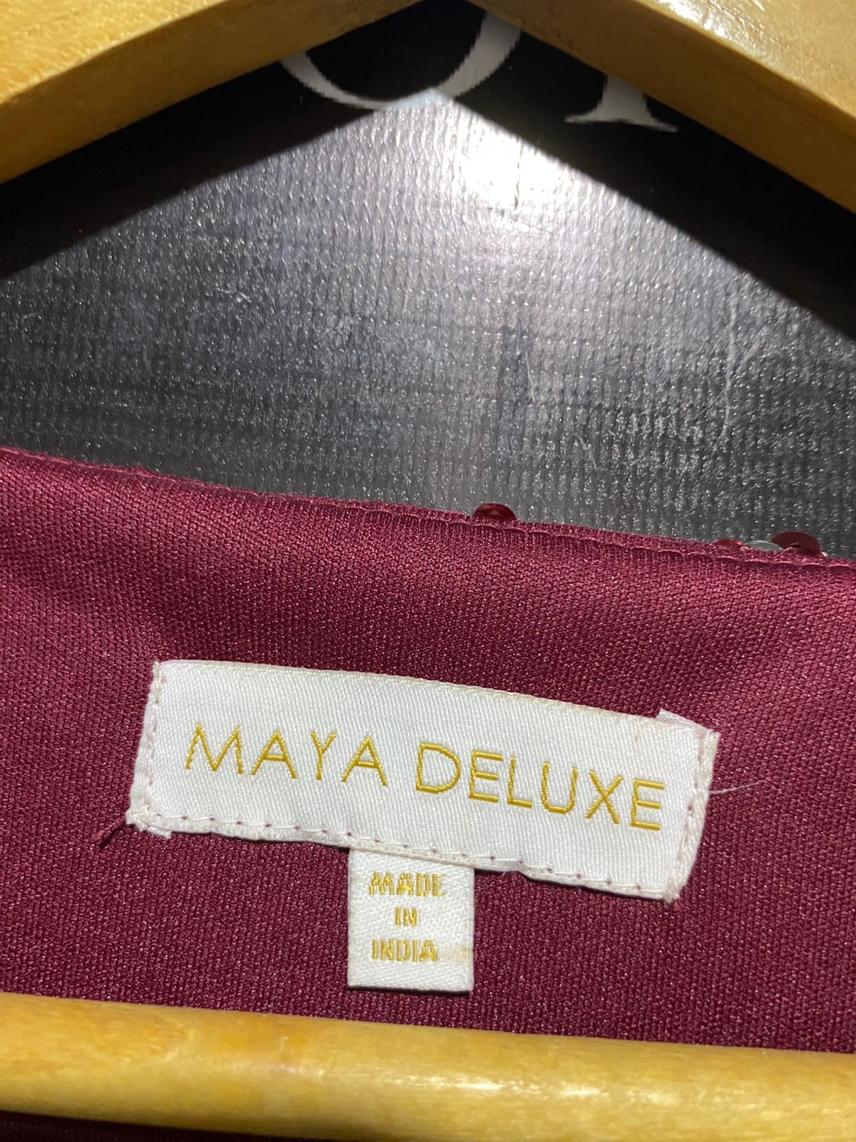 MAYA DELUXE |M| BUST 16| BURGUNDY SEQUIN LACE MAXI GOWN DRESS
