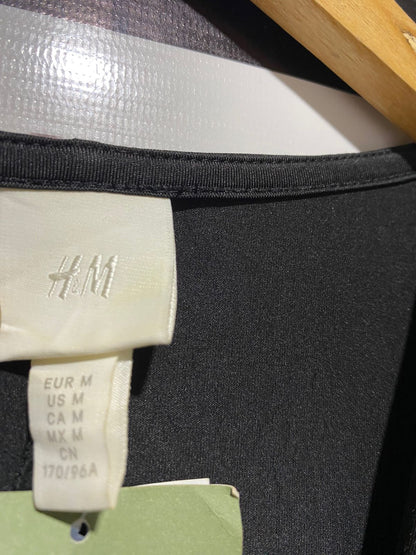 H&M |M| BUST FREE| RECYCLED POLYESTER PLUNGE LONG SLEEVE BODYSUIT