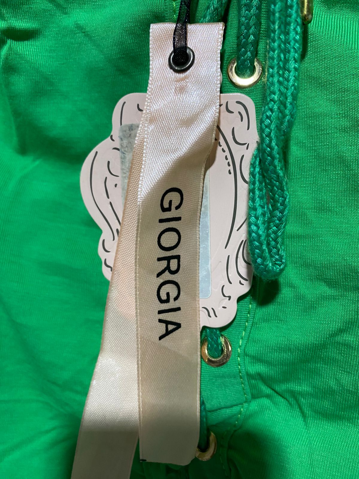 GIORGIA |M/L| BUST 14| EMERALD GREEN LACE-UP HALTER BODYSUIT