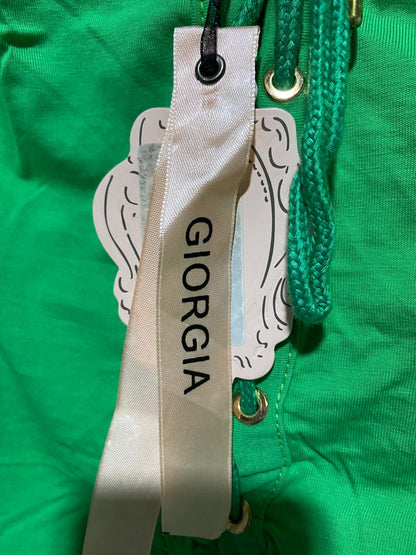 GIORGIA |M/L| BUST 14| EMERALD GREEN LACE-UP HALTER BODYSUIT