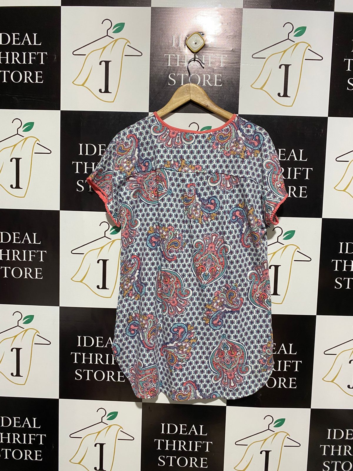 M&S |M| BUST 23| STYLISH AND COMFORTABLE PAISLEY PRINT TOP