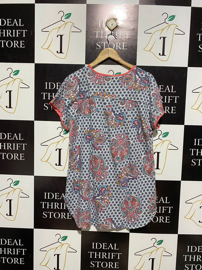 M&S |M| BUST 23| STYLISH AND COMFORTABLE PAISLEY PRINT TOP