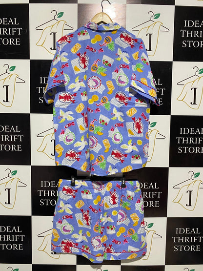 COTTON ON |XL| VIBRANT TROPICAL LOBSTER & COCKATOO MATCHING SET