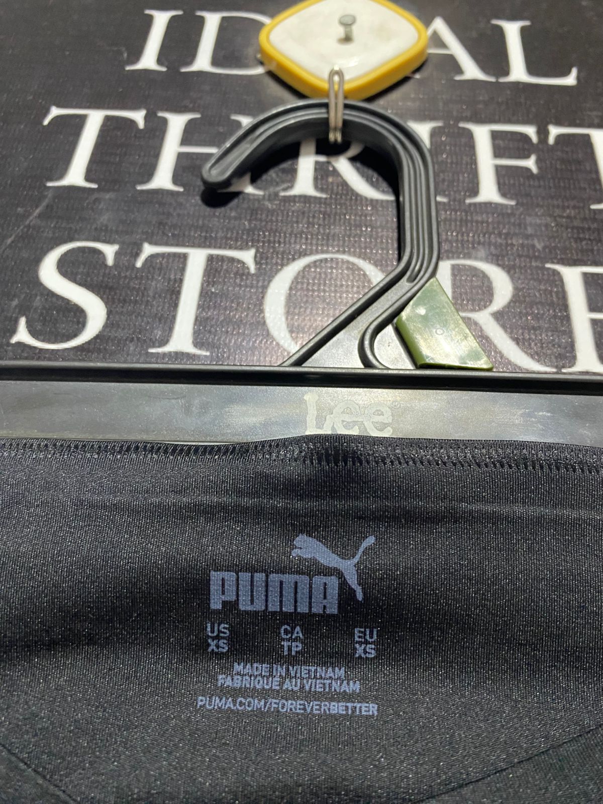 PUMA |XS| WAIST 24| BLACK HIGH WAISTED PERFORMANCE LEGGINGS MESH PANELING ATHLETIC TIGHTS