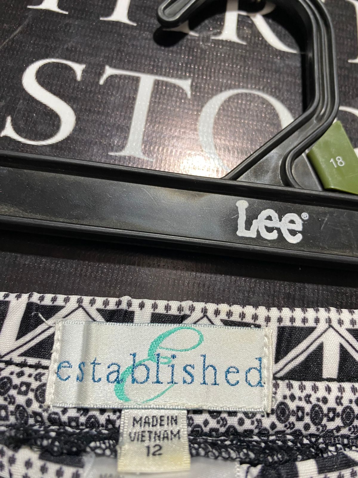 ESTABLISHED |L| WAIST 31| BLACK & WHITE PATTERNED LOUNGEWEAR TROUSER