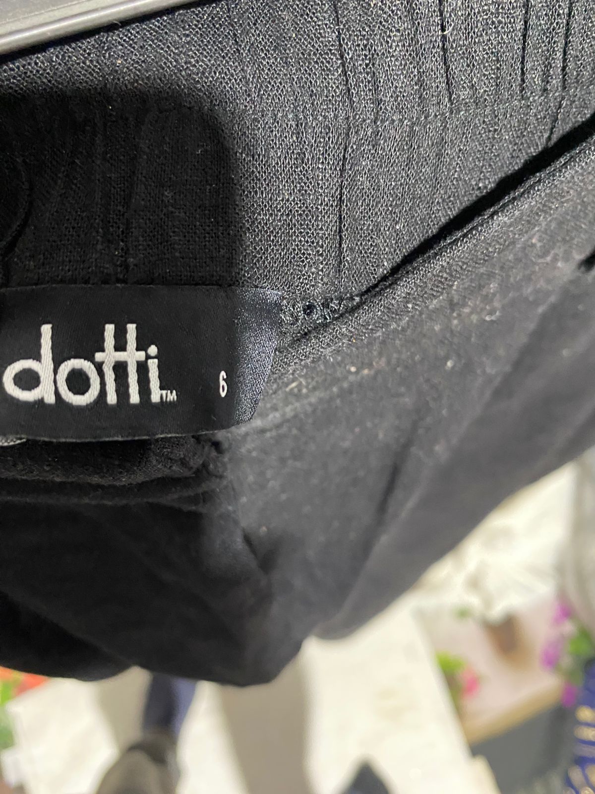 DOTTI |M| WAIST 26| CLASSIC BLACK HIGH WAISTED WIDE LEG TROUSERS