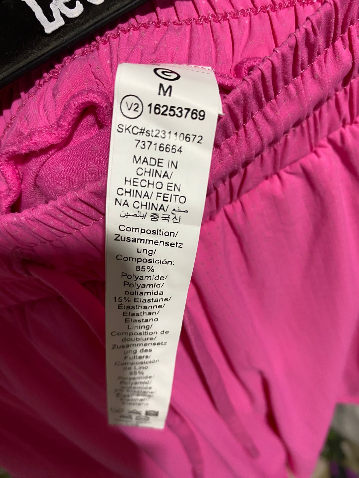 G |M| WAIST 28| HOT PINK DOUBLE-LAYER RUNNING SHORTS