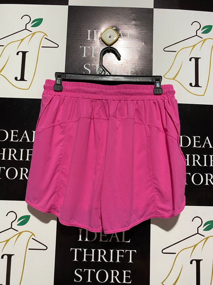 G |M| WAIST 28| HOT PINK DOUBLE-LAYER RUNNING SHORTS
