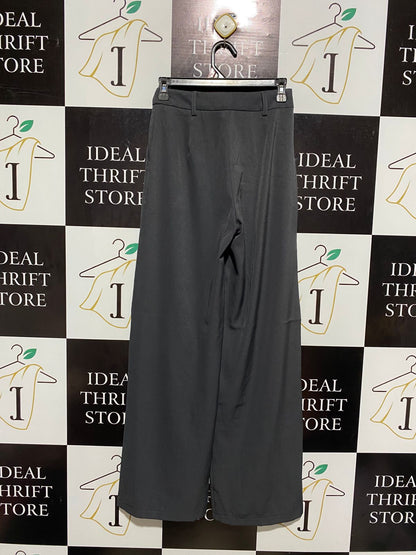 PRINCESS POLLY |M| WAIST 26| CHARCOAL TAILORED HIGH-WAIST WIDE-LEG PANTS
