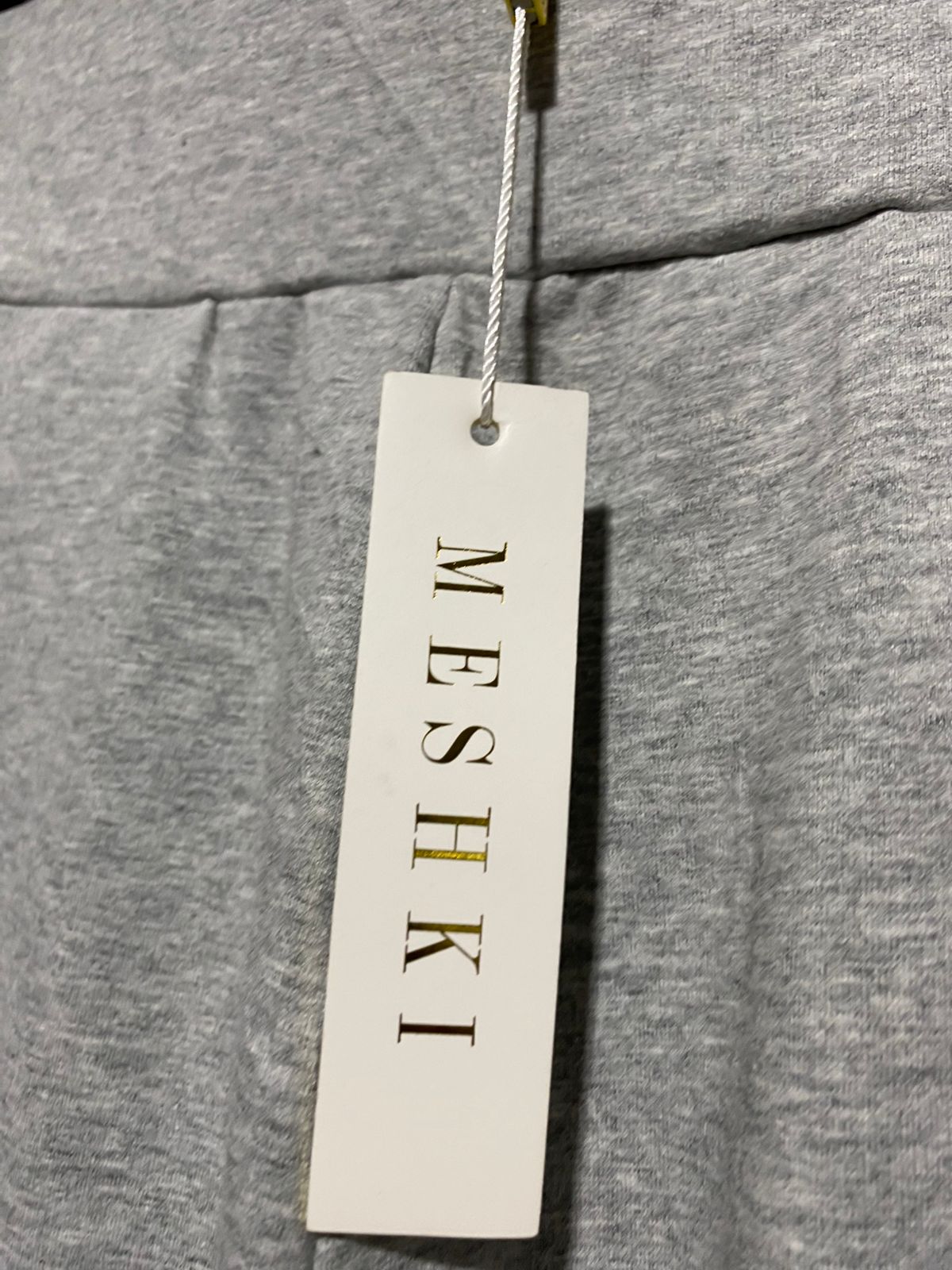 MESHKI |XS| WAIST 24| C7|  HIGH-WAISTED GREY LOUNGE JOGGERS