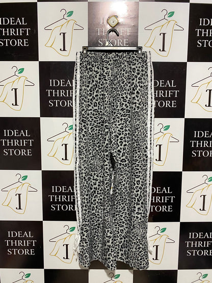 SHEIN |XL| WAIST 30|B12| LEOPARD PRINT TRACK PANTS WITH SIDE STRIPE