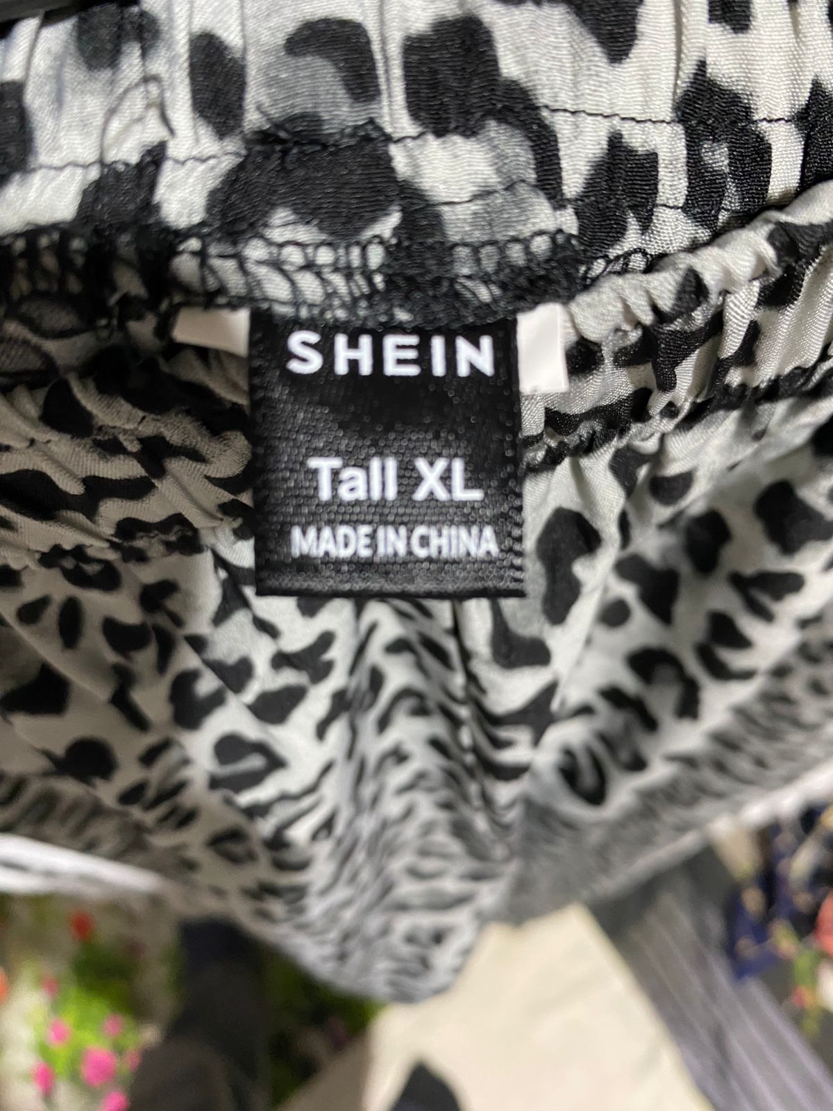 SHEIN |XL| WAIST 30|B12| LEOPARD PRINT TRACK PANTS WITH SIDE STRIPE