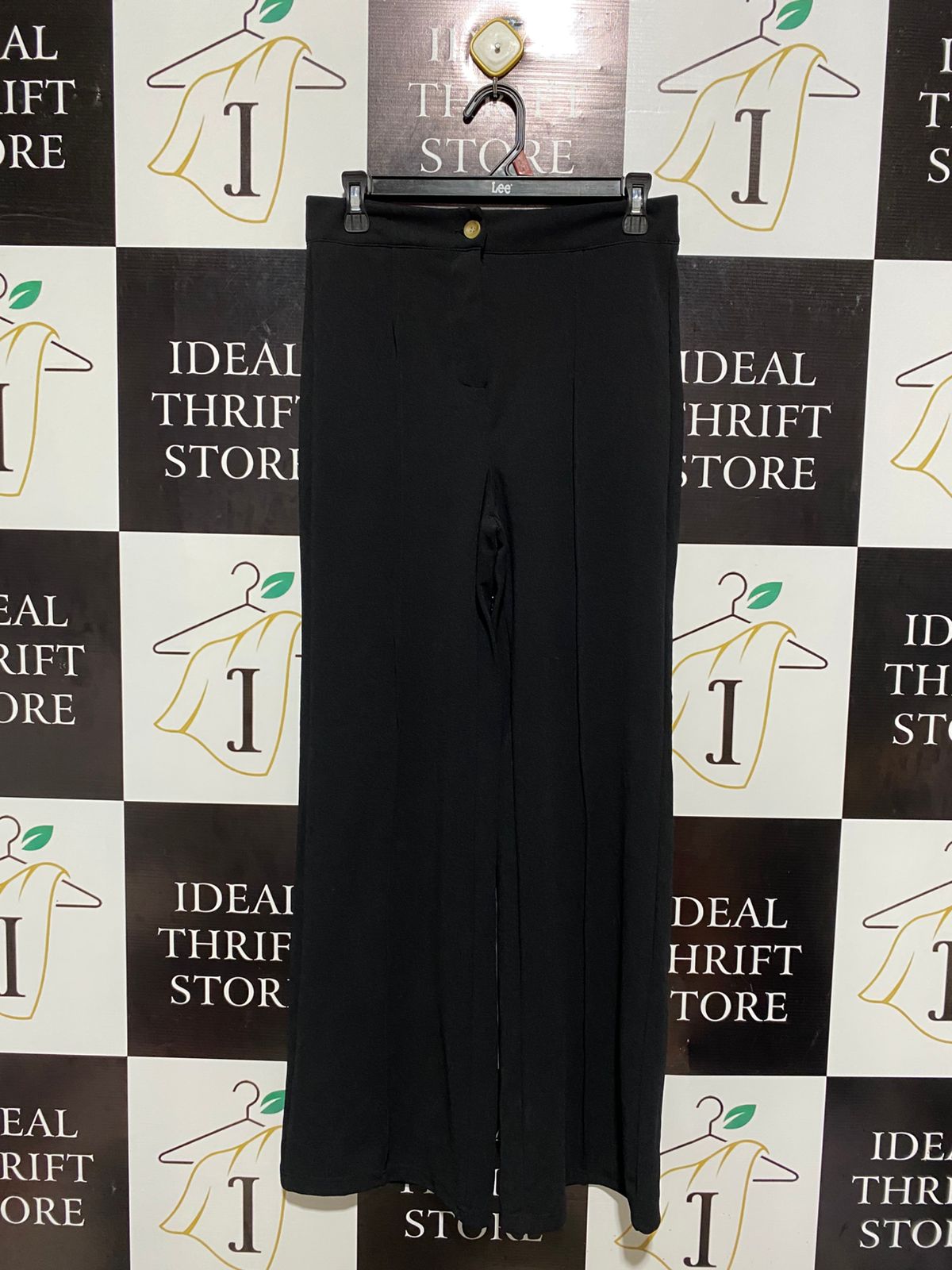 ELEGANT HIGH-WAISTED WIDE LEG TROUSERS |L| WAIST 29|
