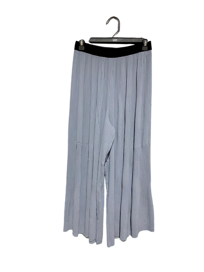ZARA BASIC |M| WAIST 26| B11|  GREY PLEATED WIDE-LEG ELASTICATED TROUSERS