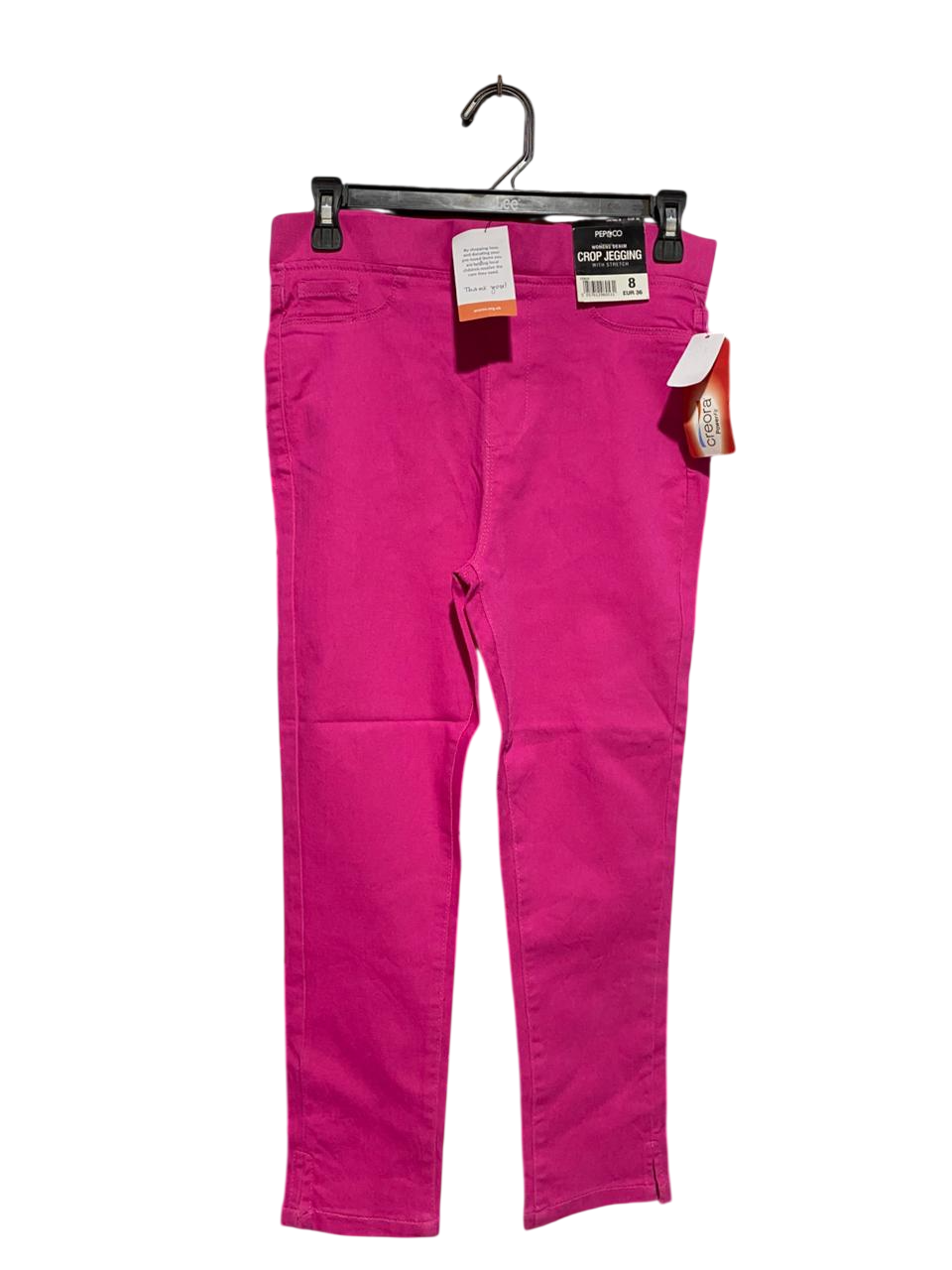 PEP & CO |L| WAIST 29| HOT PINK CROP JEGGINGS - NEW WITH TAGS