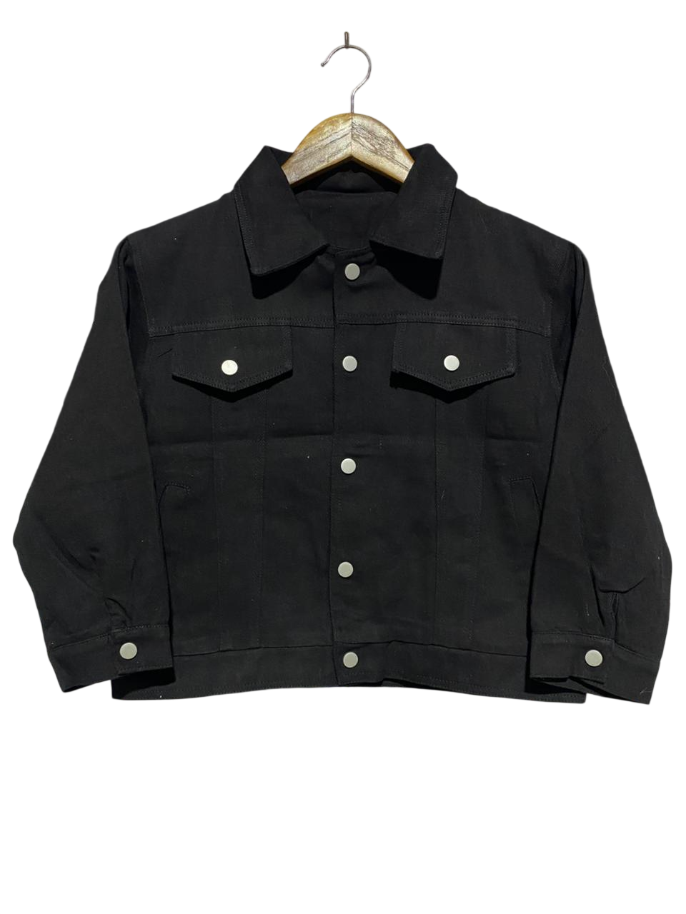SHEIN |M| BUST 18| CLASSIC BLACK DENIM STYLE TRUCKER JACKET |B1|