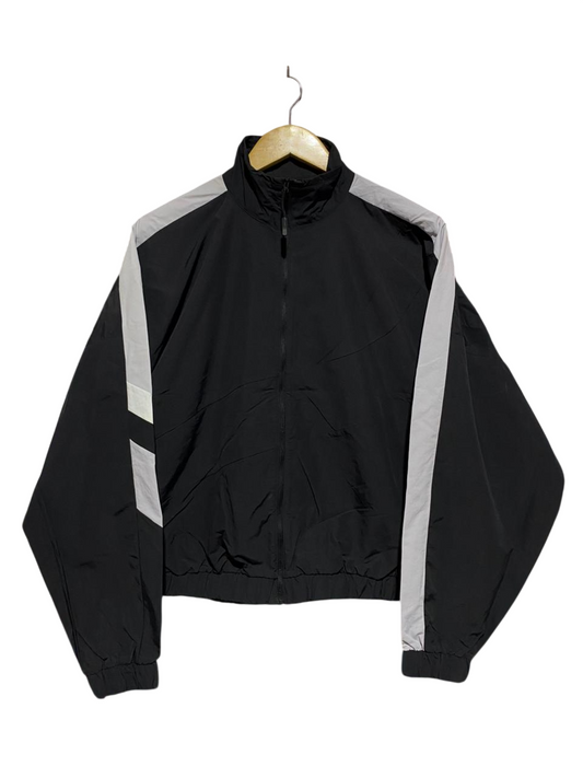 REEBOK |S| BUST FREE|B1|VINTAGE BLACK COLORBLOCK WINDBREAKER JACKET