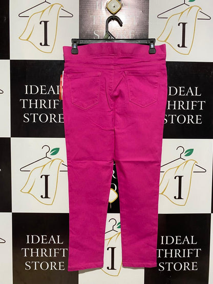PEP & CO |L| WAIST 29| HOT PINK CROP JEGGINGS - NEW WITH TAGS
