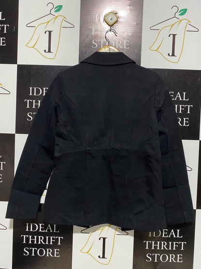 RIVER ISLAND |M| BUST 18| BLACK TAILORED BLAZER GOLD BUTTON MILITARY STYLE |B1|