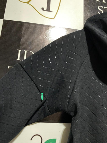 SUPERDRY SPORT |M| BUST 19| BLACK QUILTED TEXTURE ZIP-UP HOODIE |B1|