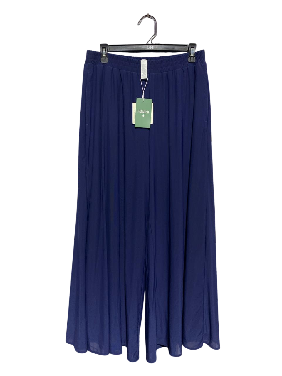 HALARA |L| WAIST 30| B1| Women’s Navy Blue Wide-Leg Flowy Culottes / Palazzo Pants