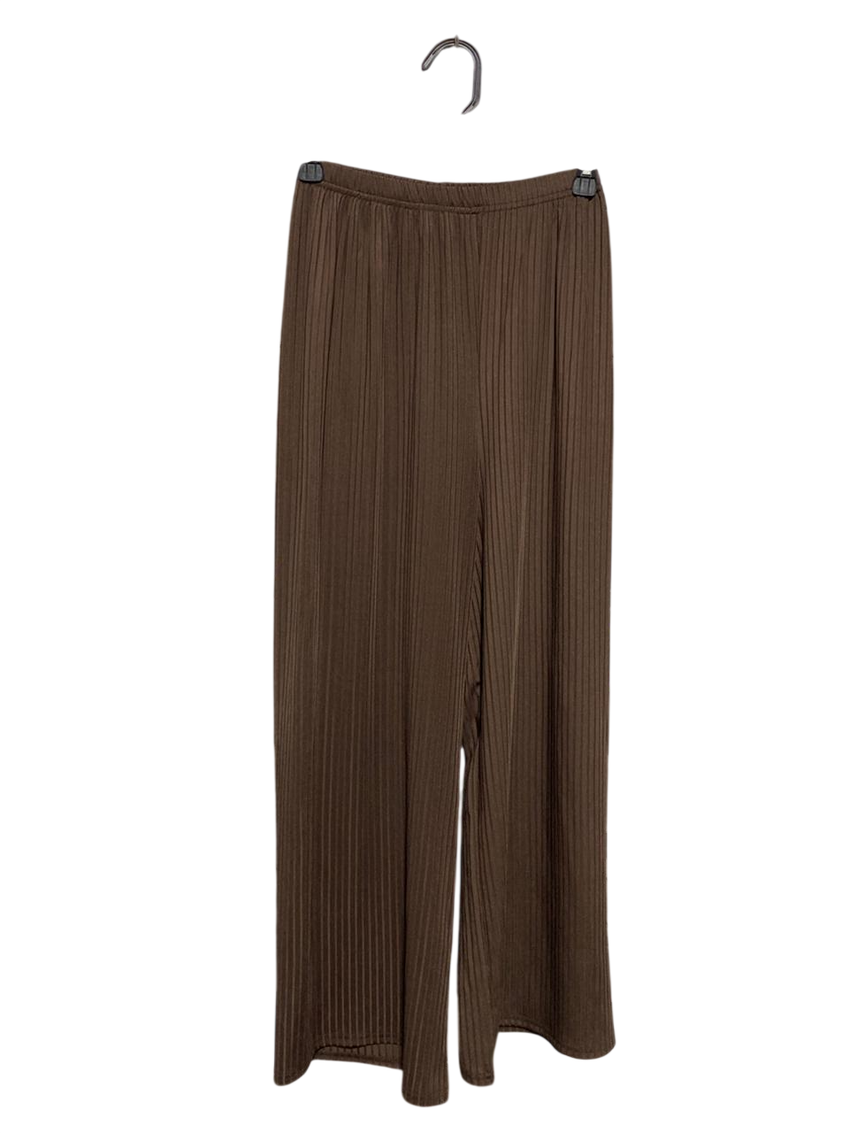 |S| WAIST 24| B1| BROWN PLEATED WIDE-LEG TROUSERS