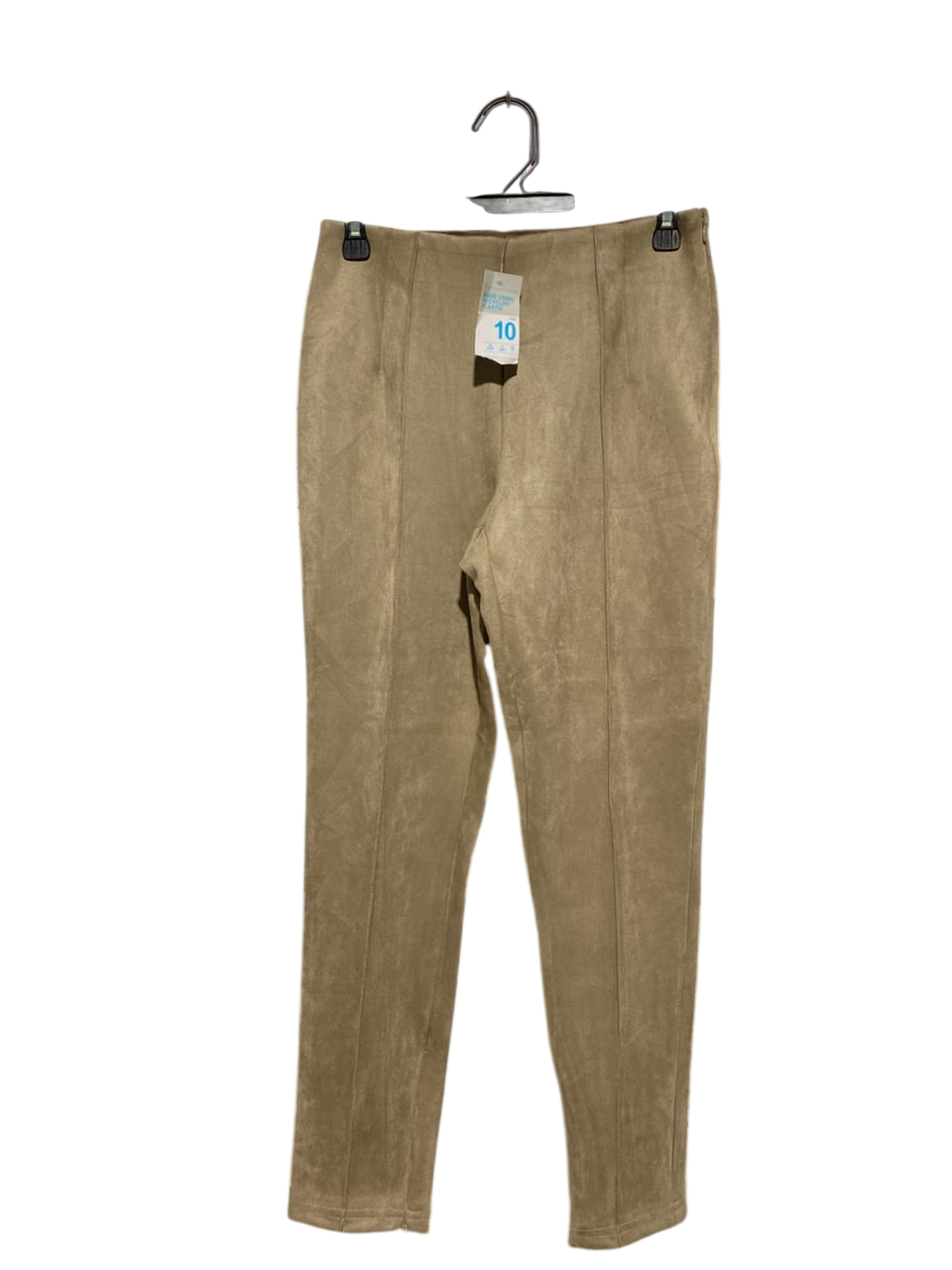 PRIMARK |M| WAIST 28| B1| TAN FAUX SUEDE STRETCH TROUSERS