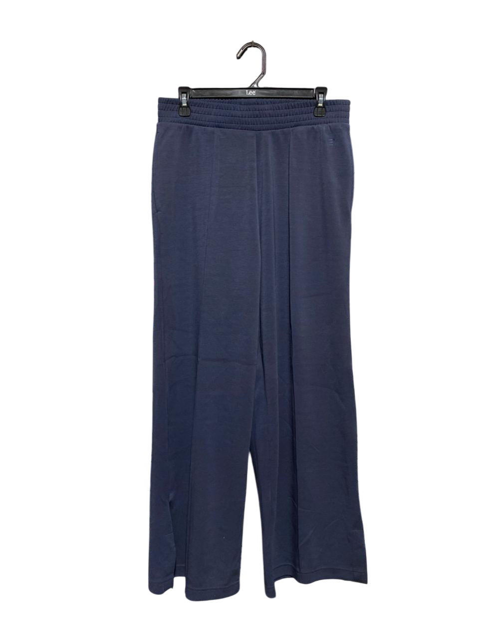 F&F ACTIVE |L| WAIST 30| B1| NAVY BLUE WIDE-LEG ELASTIC WAIST TROUSERS