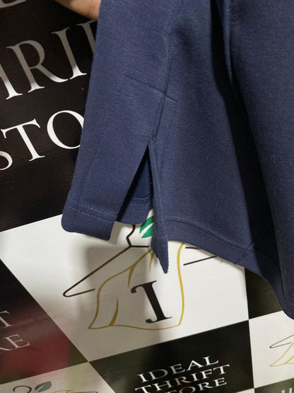 F&F ACTIVE |L| WAIST 30| B1| NAVY BLUE WIDE-LEG ELASTIC WAIST TROUSERS