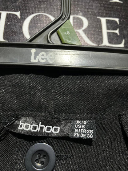 BOOHOO |M| WAIST 27| B1| BLACK CARGO JOGGERS - NEW WITH TAGS - UTILITY STYLE PANTS
