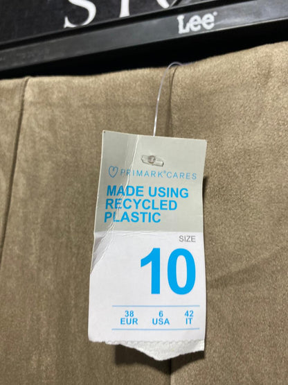 PRIMARK |M| WAIST 28| B1| TAN FAUX SUEDE STRETCH TROUSERS