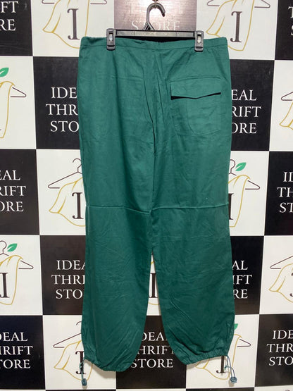 BONKERS |XL| WAIST 36| B1| Forest Green Casual Cargo-Style Trousers – Relaxed Fit