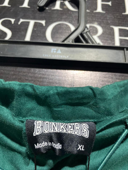 BONKERS |XL| WAIST 36| B1| Forest Green Casual Cargo-Style Trousers – Relaxed Fit