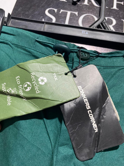 BONKERS |XL| WAIST 36| B1| Forest Green Casual Cargo-Style Trousers – Relaxed Fit
