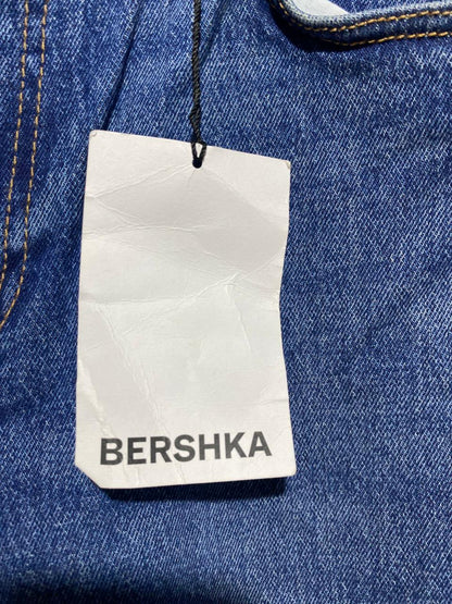 BERSHKA |L| WAIST 30| B1| Women’s Mid-Rise Straight-Leg Jeans with Side Slits