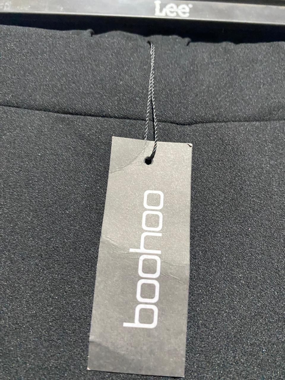BOOHOO |XXL| WAIST 36| B1| BLACK TAPERED CARGO JOGGER PANTS