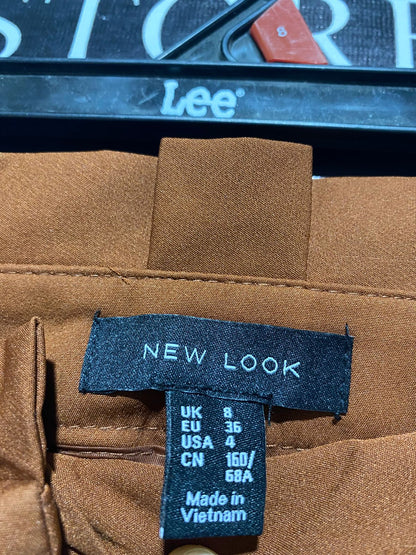 NEW LOOK |M| WAIST 28| B1| BURNT ORANGE PAPERBAG WAIST TROUSERS